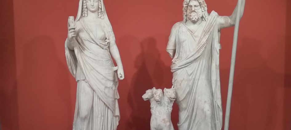 Skulptur Hades und Persephone